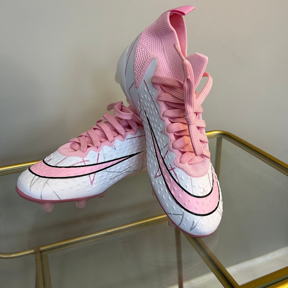 Women Soccer Shoes Cleats Outdoor Breathable Athletic Professional Spikes